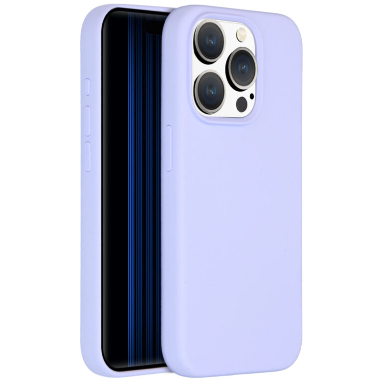 Accezz Liquid Silicone Backcover Apple iPhone 15 Pro - Paars - Afbeelding 10