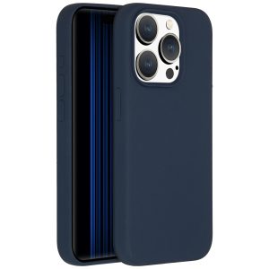 Accezz Liquid Silicone Backcover Apple iPhone 15 Pro - Donkerblauw