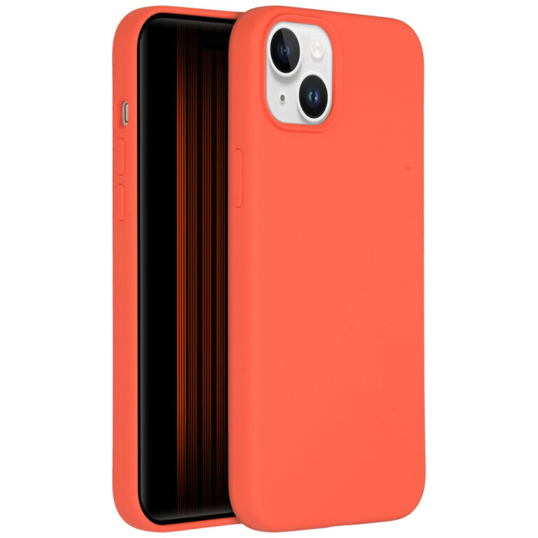 Accezz Liquid Silicone Backcover Apple iPhone 15 Plus - Nectarine - Afbeelding 10