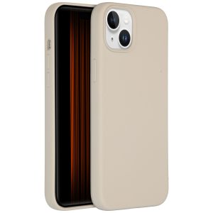 Accezz Liquid Silicone Backcover Apple iPhone 15 Plus - Stone