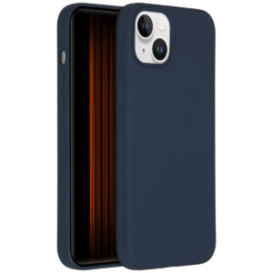 Accezz Liquid Silicone Backcover Apple iPhone 15 Plus - Donkerblauw