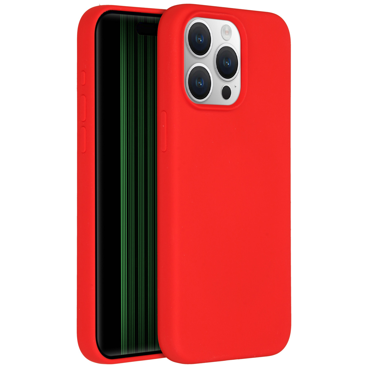 Accezz Liquid Silicone Backcover Apple iPhone 15 Pro Max - Rood