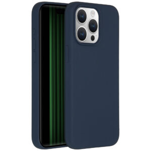 Accezz Liquid Silicone Backcover Apple iPhone 15 Pro Max - Donkerblauw
