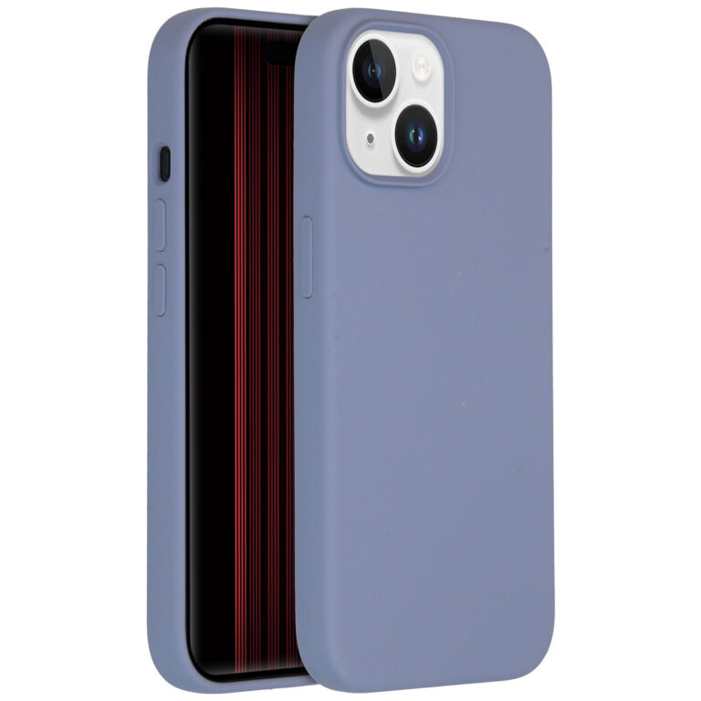 Accezz Liquid Silicone Backcover met MagSafe Apple iPhone 15 - Lavender Grey - Afbeelding 4