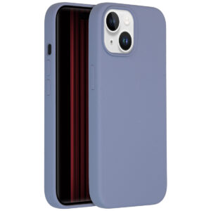Accezz Liquid Silicone Backcover met MagSafe Apple iPhone 15 - Lavender Grey