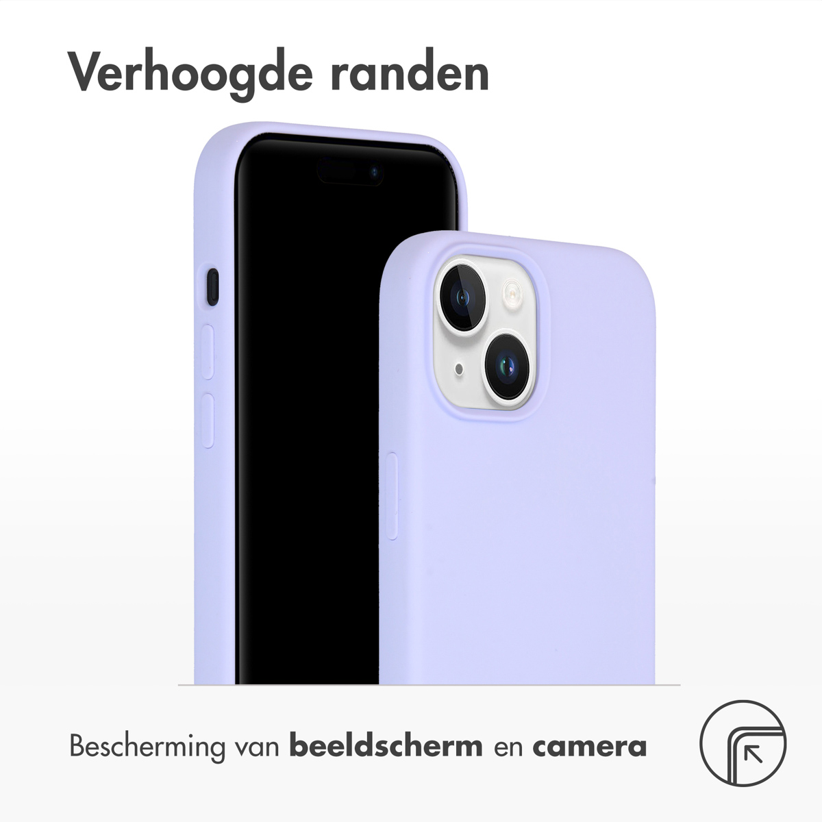 Accezz Liquid Silicone Backcover met MagSafe Apple iPhone 15 - Paars - Afbeelding 2