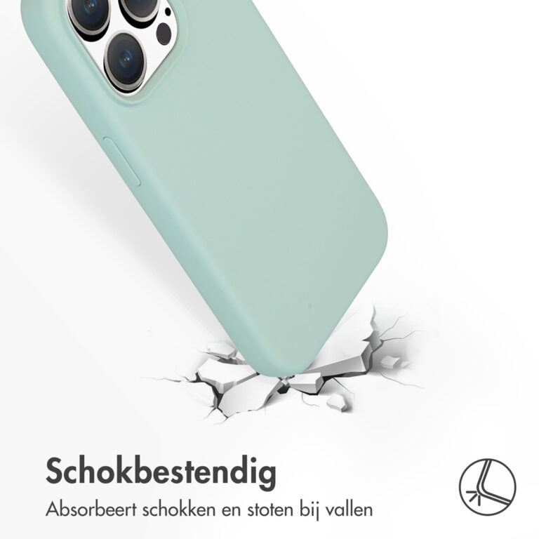 Accezz Liquid Silicone Backcover met MagSafe Apple iPhone 15 Pro - Sky Blue - Afbeelding 2