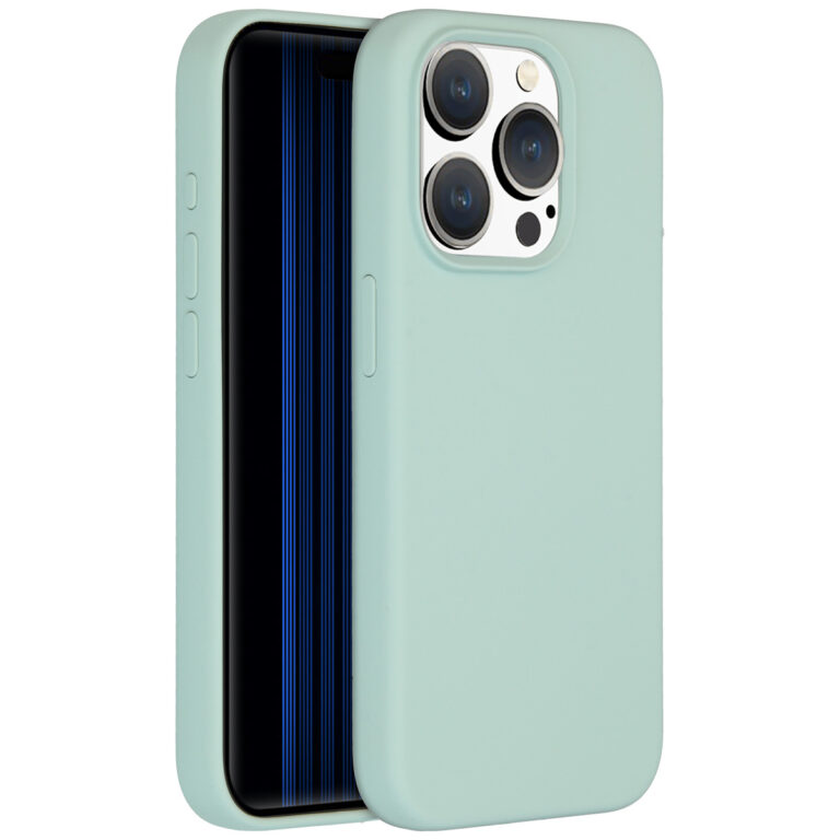 Accezz Liquid Silicone Backcover met MagSafe Apple iPhone 15 Pro - Sky Blue - Afbeelding 4