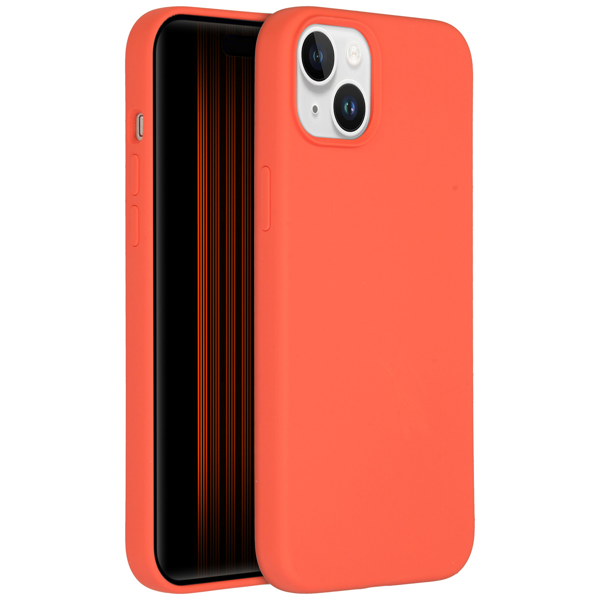 Accezz Liquid Silicone Backcover met MagSafe Apple iPhone 15 Plus - Nectarine - Afbeelding 7