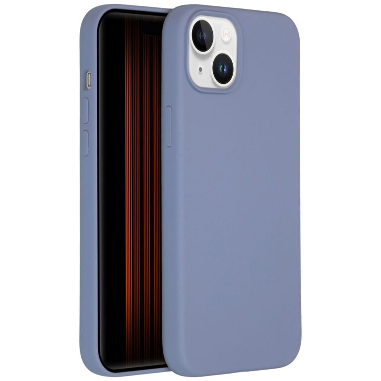 Accezz Liquid Silicone Backcover met MagSafe Apple iPhone 15 Plus - Lavender Grey - Afbeelding 4