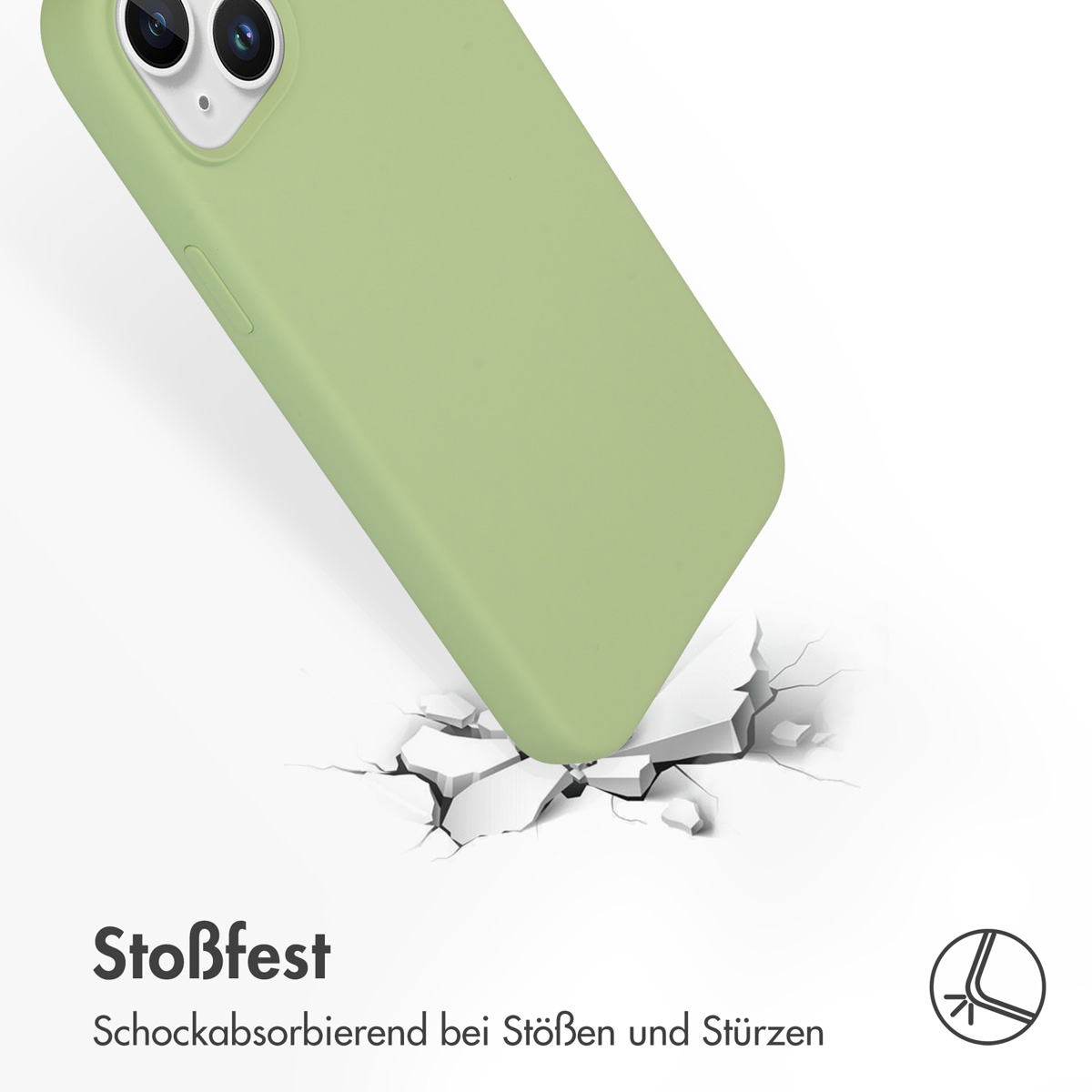 Accezz Liquid Silicone Backcover met MagSafe Apple iPhone 15 Plus - Groen - Afbeelding 8