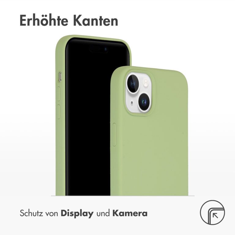 Accezz Liquid Silicone Backcover met MagSafe Apple iPhone 15 Plus - Groen - Afbeelding 9