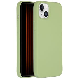 Accezz Liquid Silicone Backcover met MagSafe Apple iPhone 15 Plus - Groen