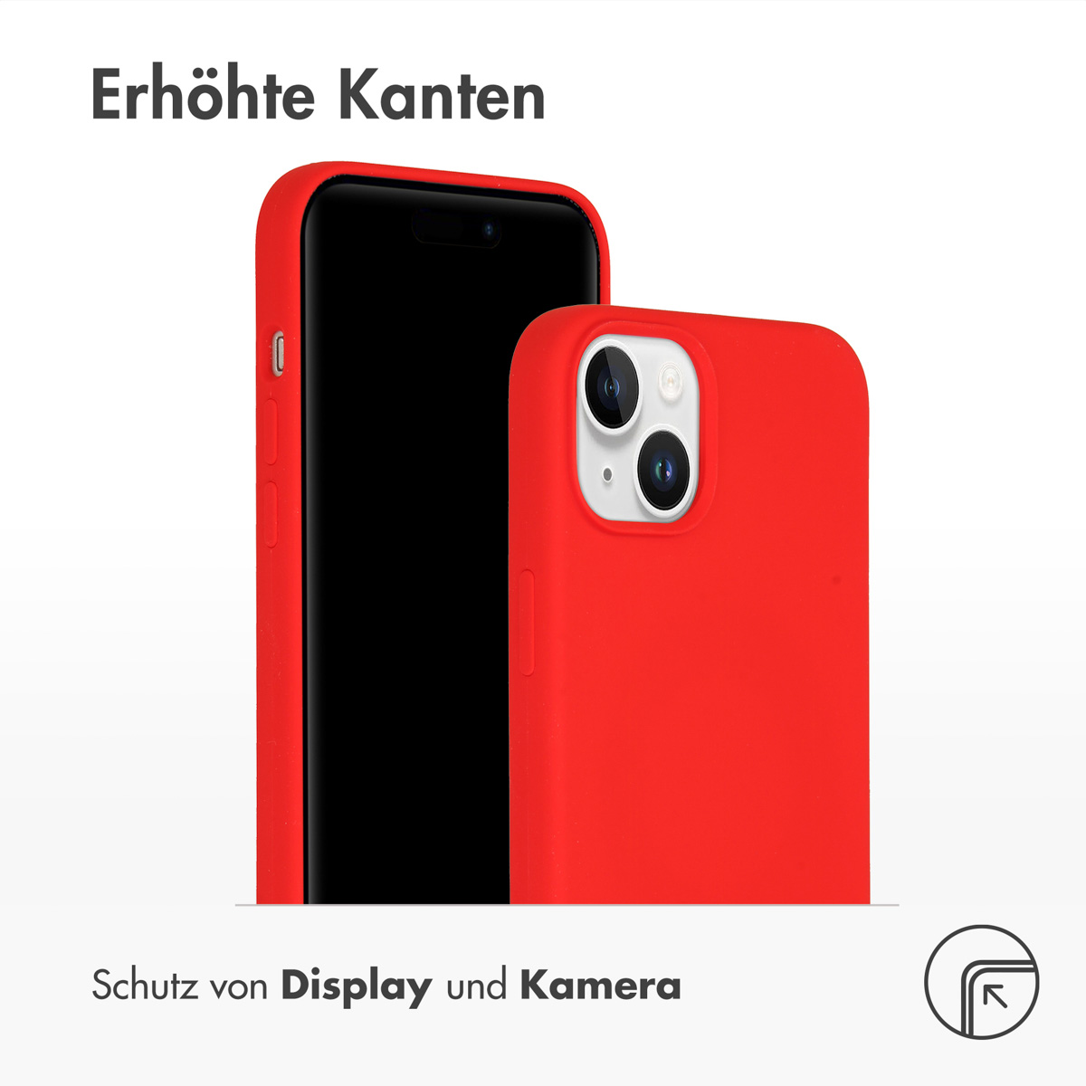 Accezz Liquid Silicone Backcover met MagSafe Apple iPhone 15 Plus - Rood - Afbeelding 9