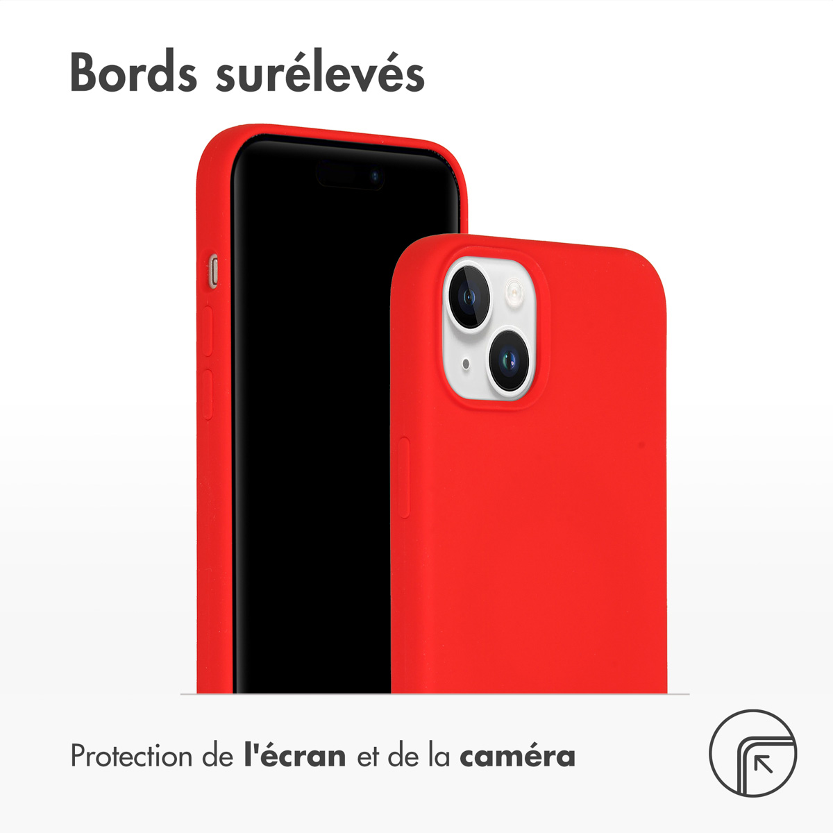Accezz Liquid Silicone Backcover met MagSafe Apple iPhone 15 Plus - Rood - Afbeelding 5