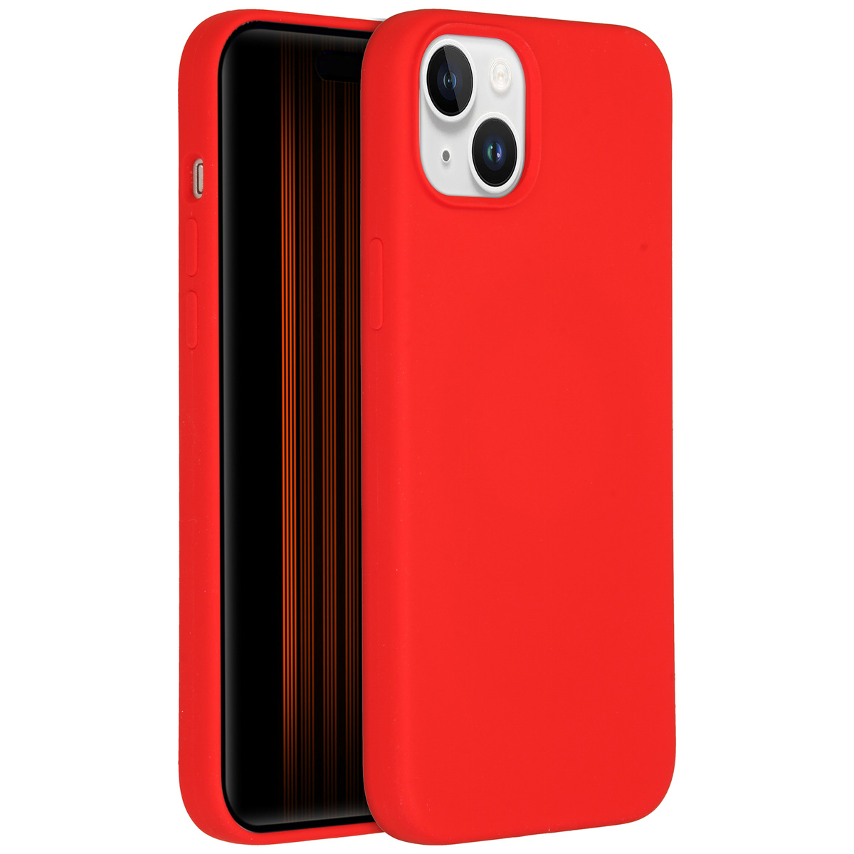 Accezz Liquid Silicone Backcover met MagSafe Apple iPhone 15 Plus - Rood - Afbeelding 4