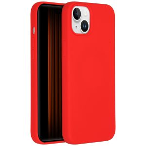 Accezz Liquid Silicone Backcover met MagSafe Apple iPhone 15 Plus - Rood