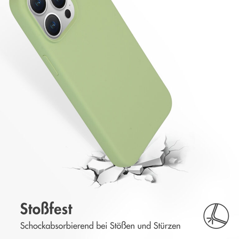 Accezz Liquid Silicone Backcover met MagSafe Apple iPhone 15 Pro Max - Groen - Afbeelding 9