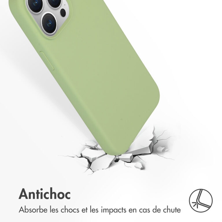 Accezz Liquid Silicone Backcover met MagSafe Apple iPhone 15 Pro Max - Groen - Afbeelding 5