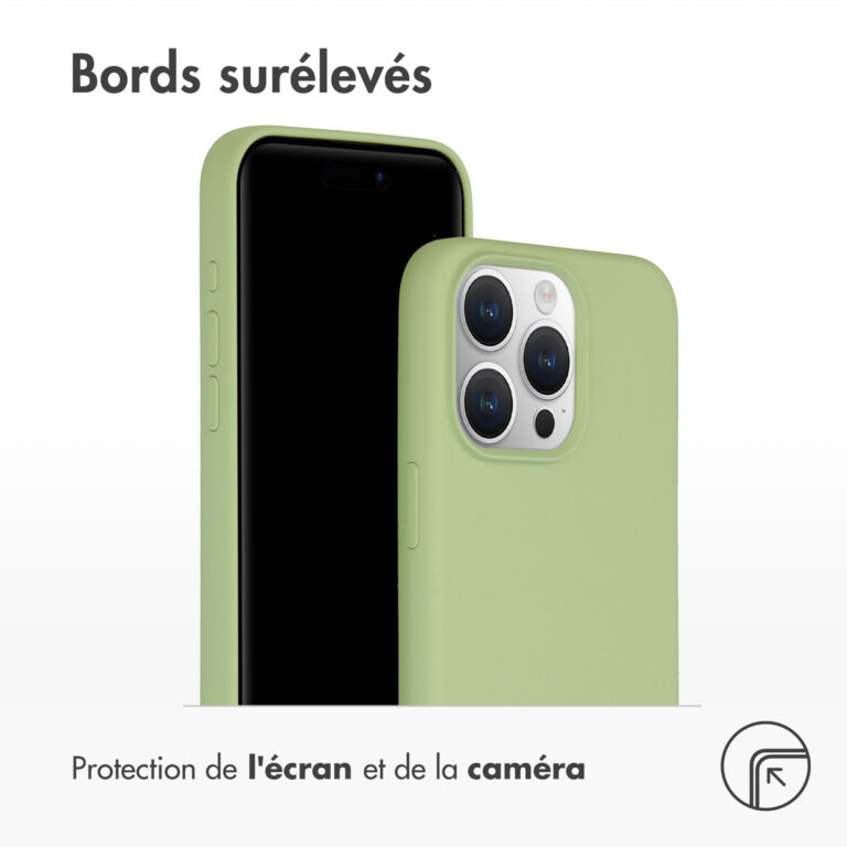 Accezz Liquid Silicone Backcover met MagSafe Apple iPhone 15 Pro Max - Groen - Afbeelding 6