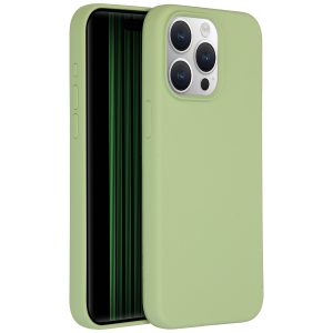 Accezz Liquid Silicone Backcover met MagSafe Apple iPhone 15 Pro Max - Groen