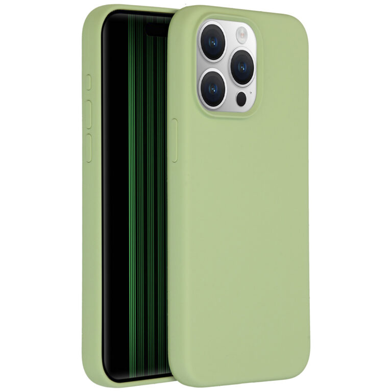 Accezz Liquid Silicone Backcover met MagSafe Apple iPhone 15 Pro Max - Groen - Afbeelding 4