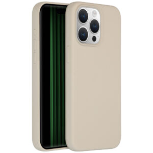 Accezz Liquid Silicone Backcover met MagSafe Apple iPhone 15 Pro Max - Stone
