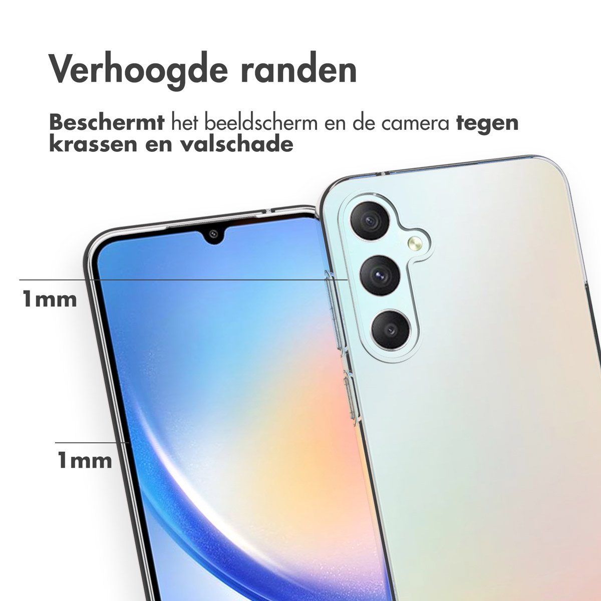 Accezz Clear Backcover Samsung Galaxy S23 FE - Transparant - Afbeelding 9