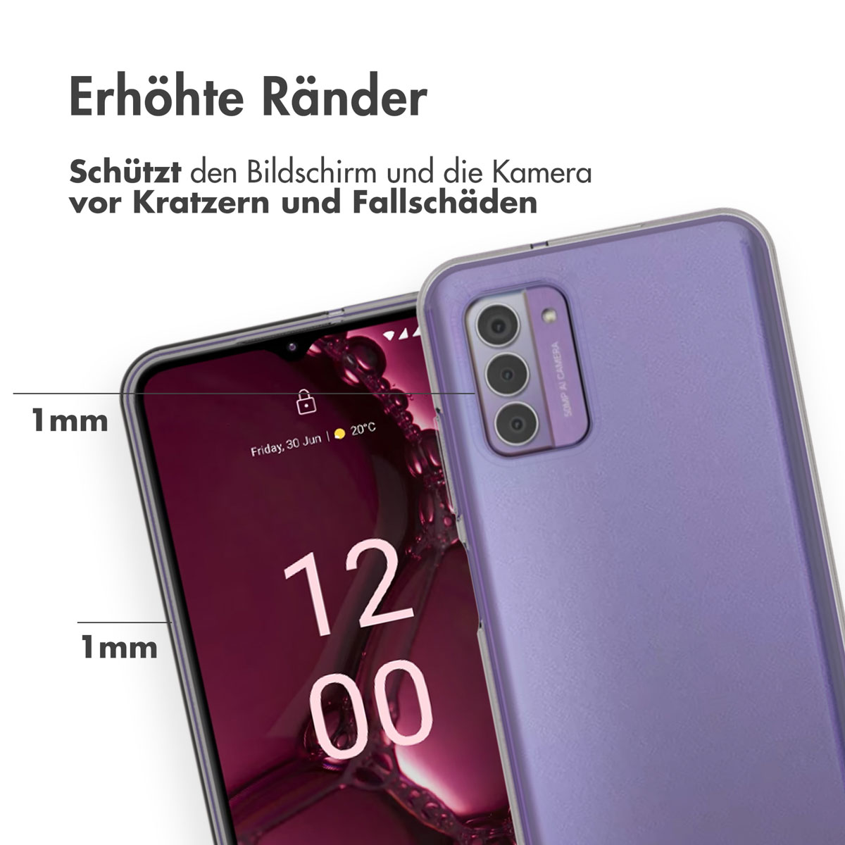 Accezz Clear Backcover Nokia G42 - Transparant - Afbeelding 7