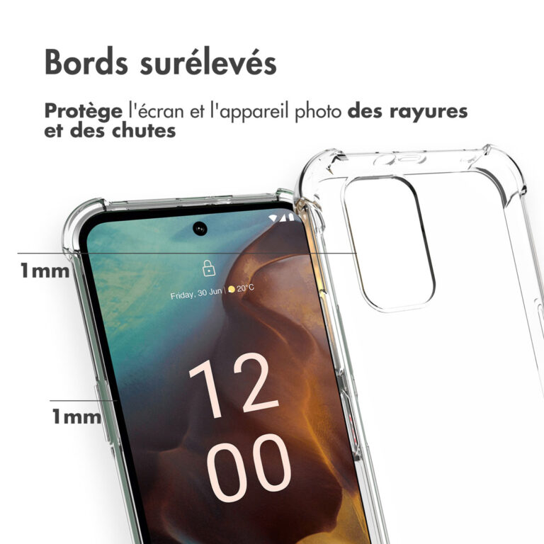 Accezz Clear Backcover Nokia XR21 - Transparant - Afbeelding 7