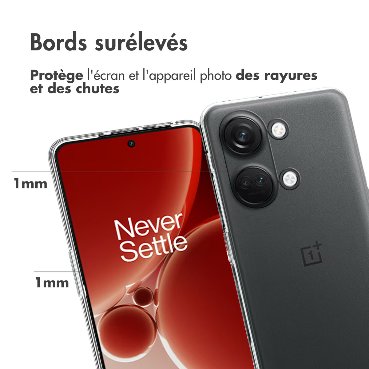 Accezz Clear Backcover OnePlus Nord 3 - Transparant - Afbeelding 8