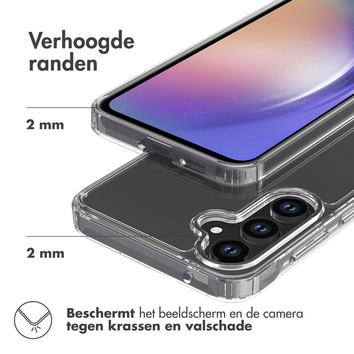 Accezz Xtreme Impact Backcover Samsung Galaxy A55 - Transparant - Afbeelding 7