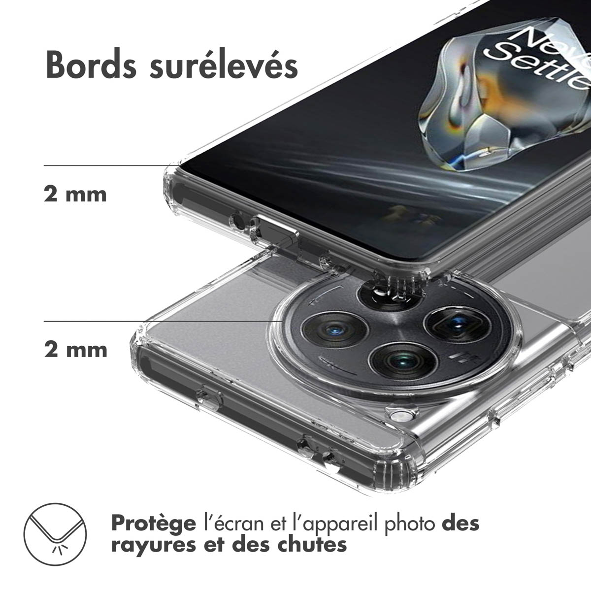 Accezz Xtreme Impact Backcover OnePlus 12 - Transparant - Afbeelding 8