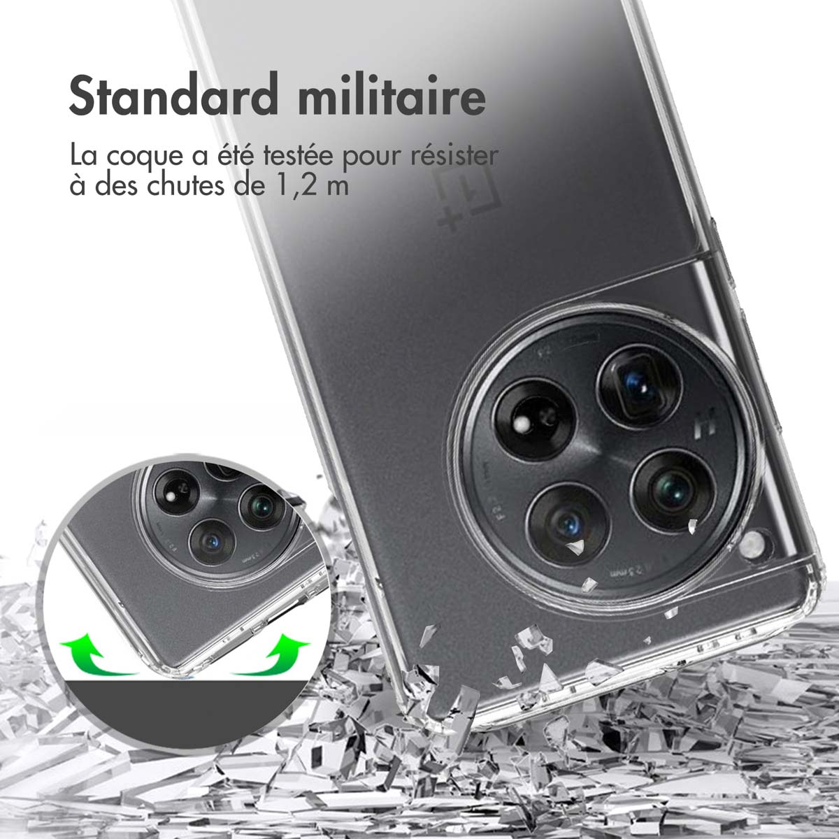 Accezz Xtreme Impact Backcover OnePlus 12 - Transparant - Afbeelding 4