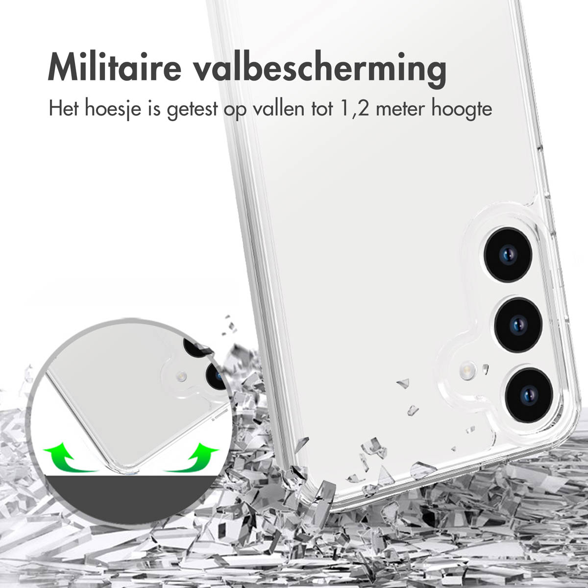 Accezz Xtreme Impact Backcover Samsung Galaxy S24 - Transparant - Afbeelding 6