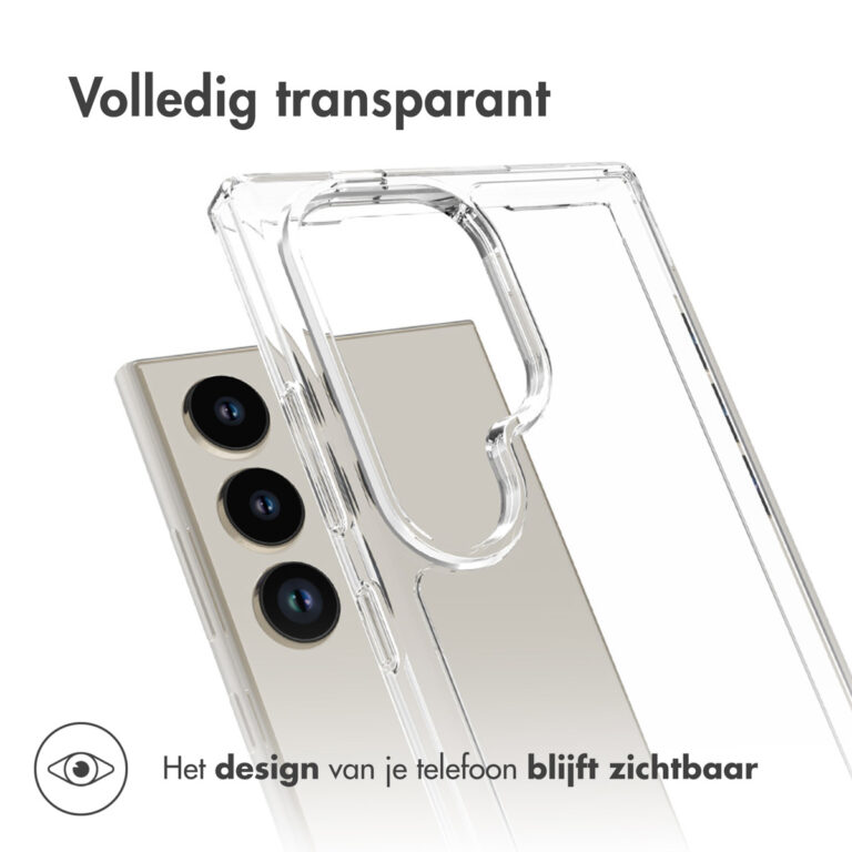 Accezz Xtreme Impact Backcover Samsung Galaxy S24 Ultra - Transparant - Afbeelding 4
