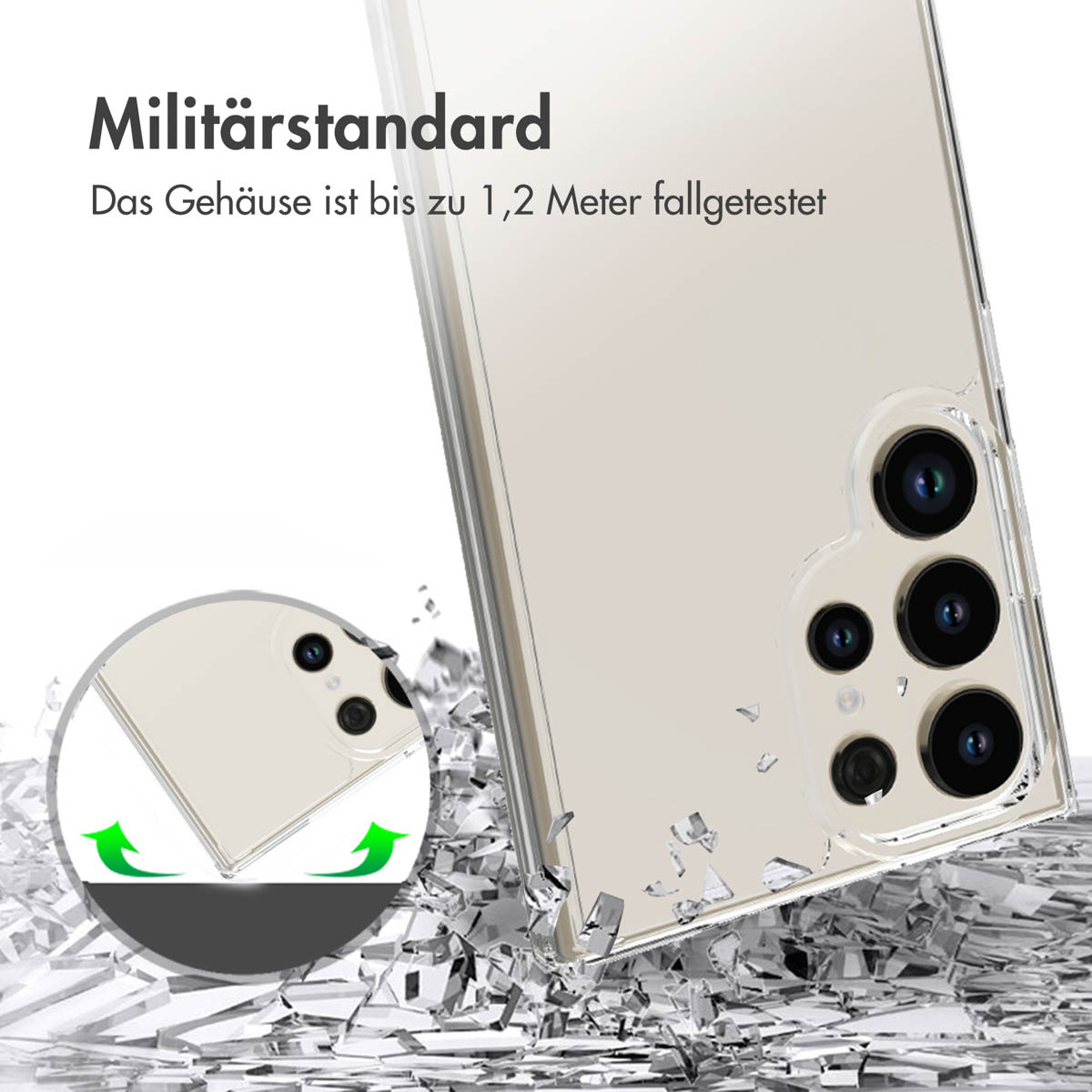 Accezz Xtreme Impact Backcover Samsung Galaxy S24 Ultra - Transparant - Afbeelding 5