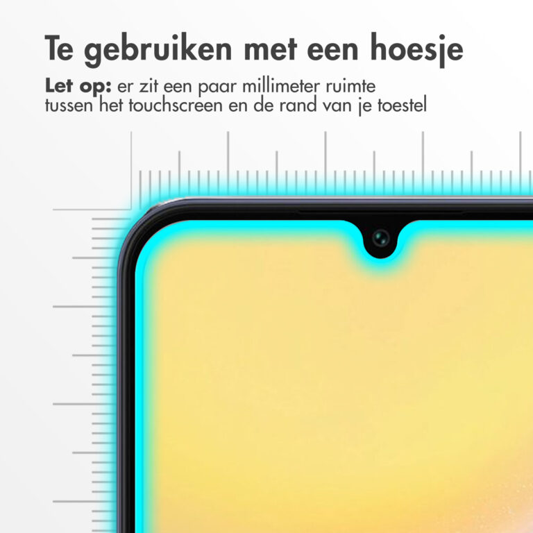 Accezz Gehard Glas Full Cover Screenprotector met applicator Samsung Galaxy A15 (5G/4G) - Afbeelding 4