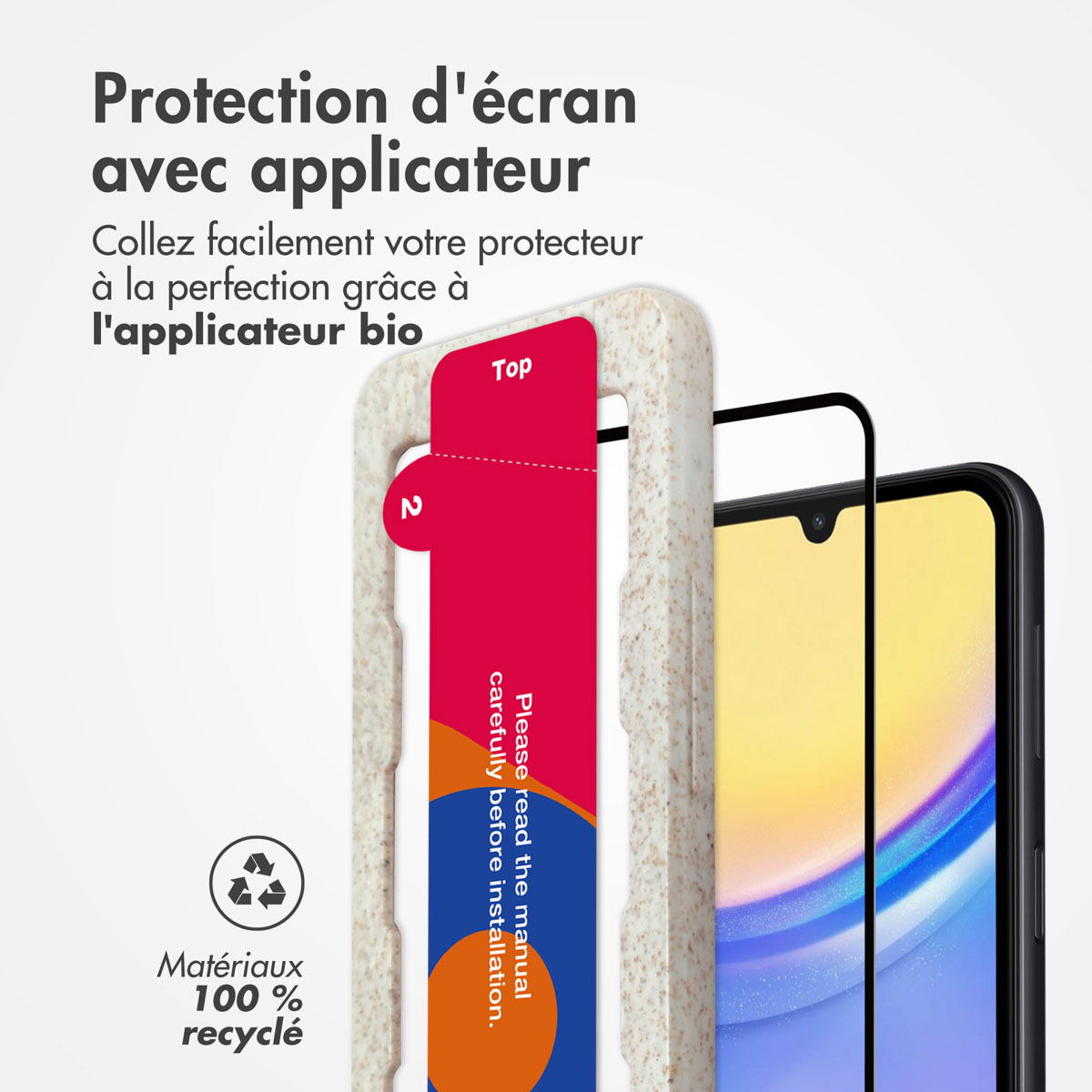 Accezz Gehard Glas Full Cover Screenprotector met applicator Samsung Galaxy A15 (5G/4G) - Afbeelding 5