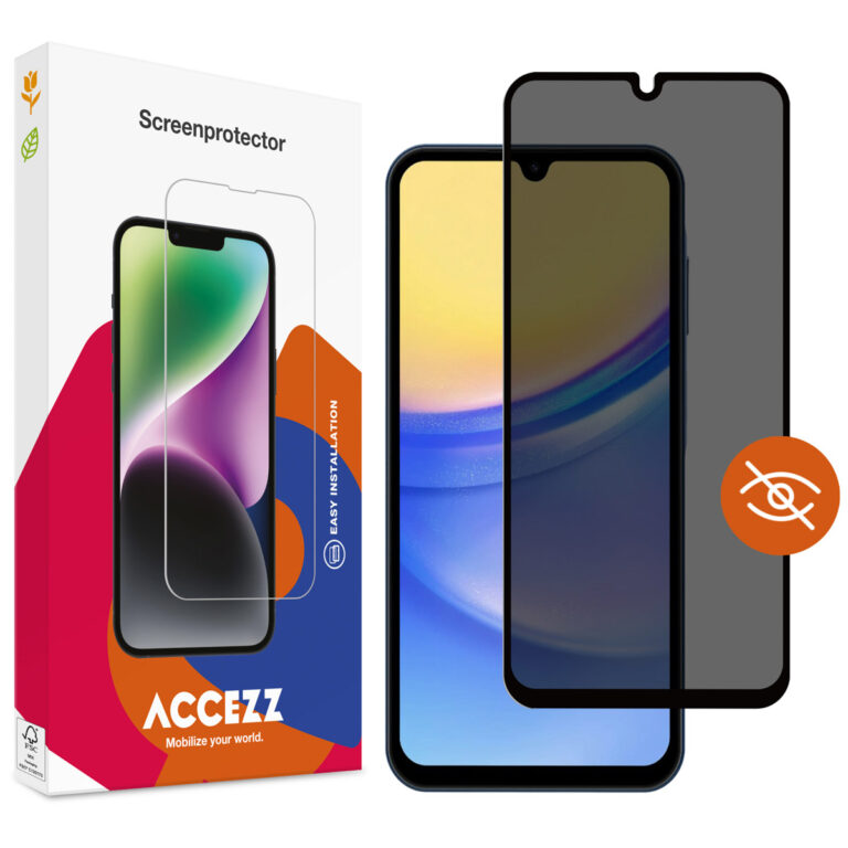 Accezz Gehard Glas Privacy Screenprotector Samsung Galaxy A15 (5G/4G) - Afbeelding 10