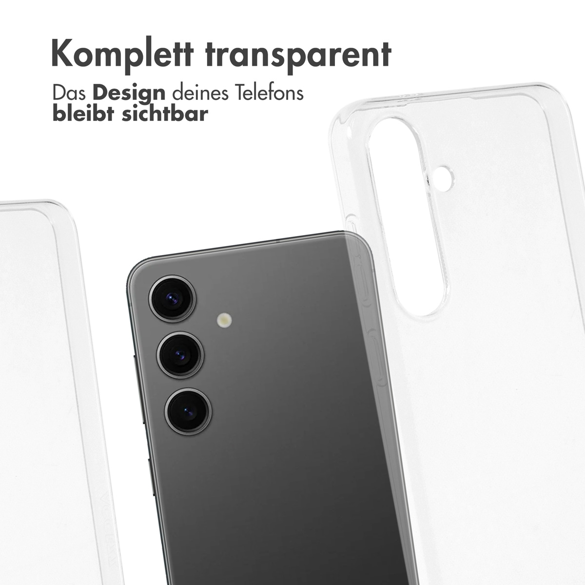 Accezz 100% Recycled Clear Backcover Samsung Galaxy S24 Plus - Transparant - Afbeelding 8