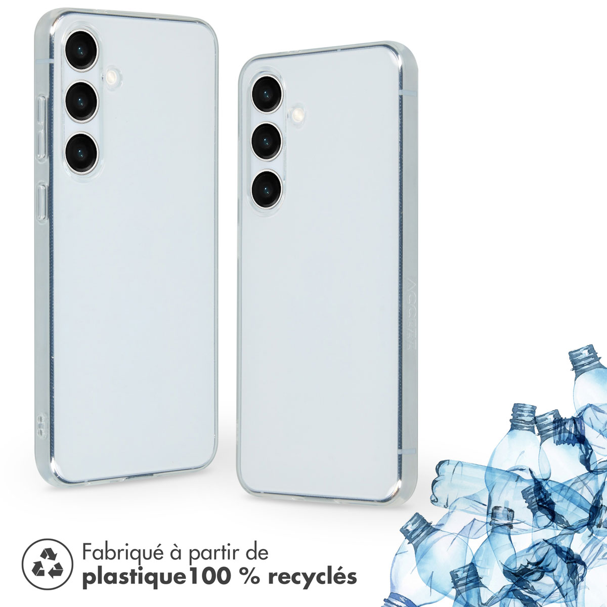 Accezz 100% Recycled Clear Backcover Samsung Galaxy S24 Plus - Transparant - Afbeelding 4