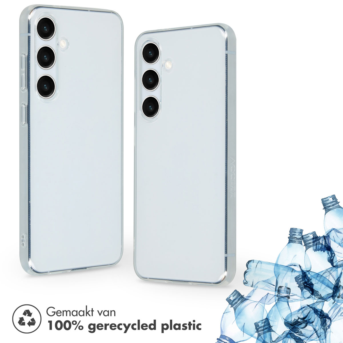 Accezz 100% Recycled Clear Backcover Samsung Galaxy S24 Plus - Transparant - Afbeelding 6