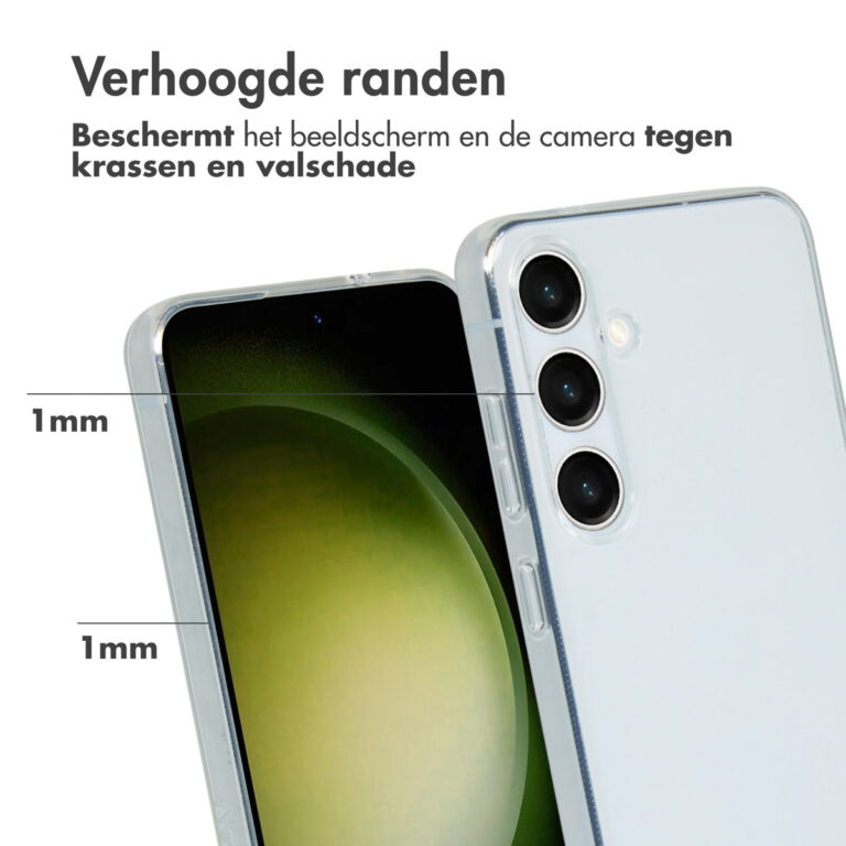 Accezz 100% Recycled Clear Backcover Samsung Galaxy S24 Plus - Transparant - Afbeelding 9