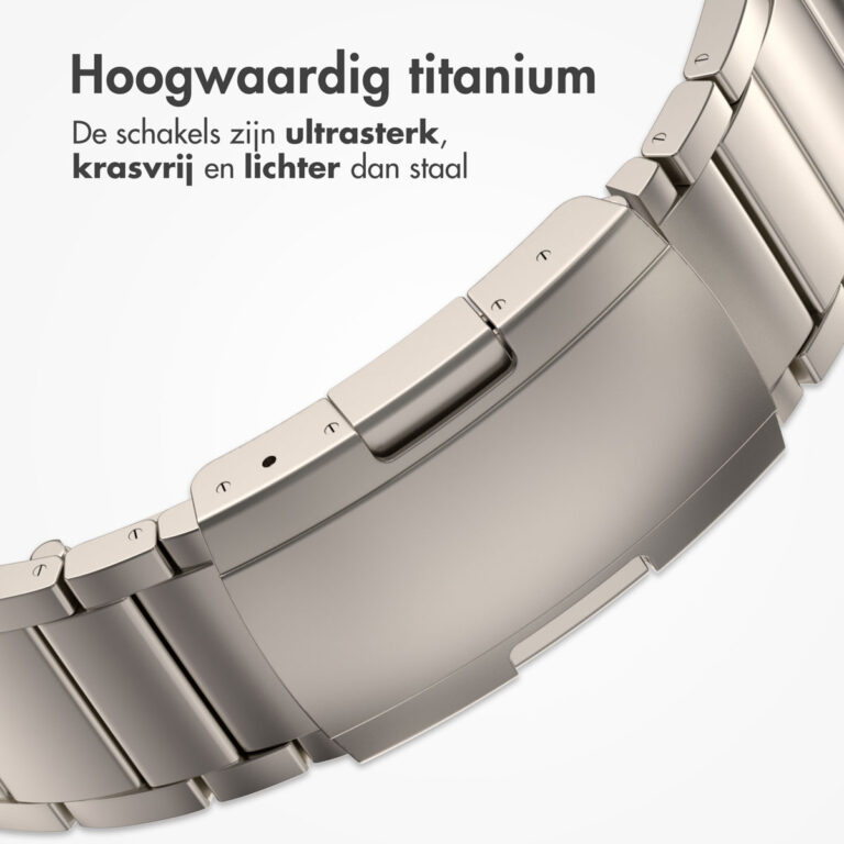 Accezz Mat Titanium bandje Apple Watch Series 1 t/m 10 / SE / Ultra (2) (44/45/46/49 mm) - Titanium - Afbeelding 6