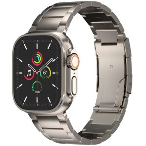 Accezz Mat Titanium bandje Apple Watch Series 1 t/m 11 / SE / Ultra (44/45/46/49 mm) - Titanium