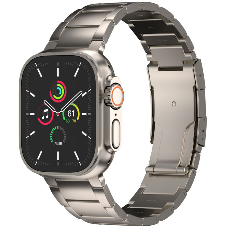 Accezz Mat Titanium bandje Apple Watch Series 1 t/m 10 / SE / Ultra (2) (44/45/46/49 mm) - Titanium - Afbeelding 7