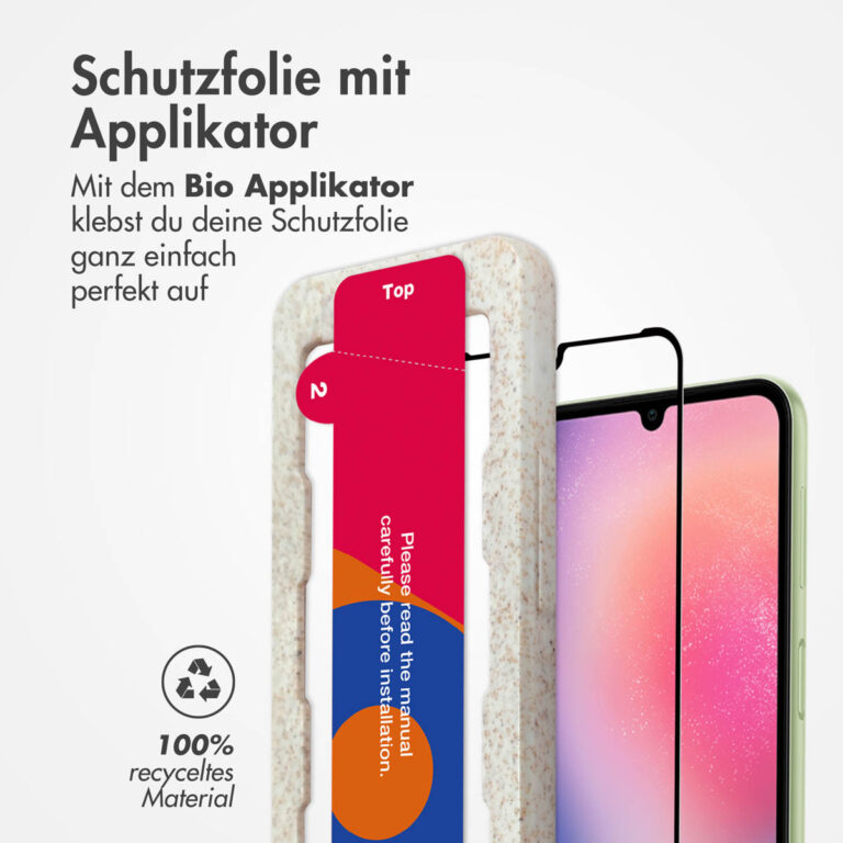 Accezz Gehard Glas Full Cover Screenprotector met applicator Samsung Galaxy A25 (5G) - Afbeelding 9