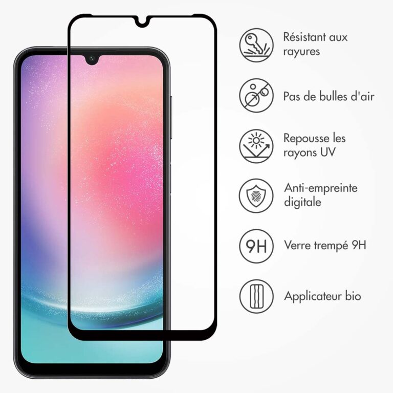 Accezz Gehard Glas Full Cover Screenprotector met applicator Samsung Galaxy A25 (5G) - Afbeelding 5