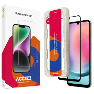 Accezz Gehard Glas Full Cover Screenprotector met applicator Samsung Galaxy A25 (5G)